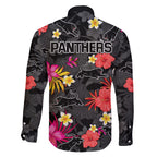 panthers-rugby-family-matching-long-sleeve-bodycon-dress-and-hawaiian-shirt-beautiful-floral-pattern-spring-summer-vibe