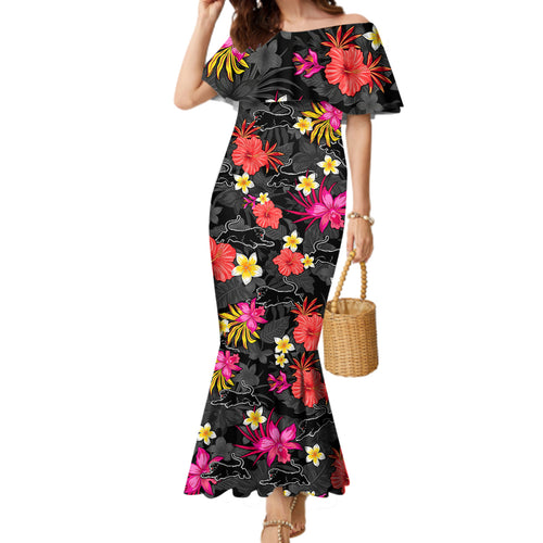 panthers-rugby-family-matching-mermaid-dress-and-hawaiian-shirt-beautiful-floral-pattern-spring-summer-vibe
