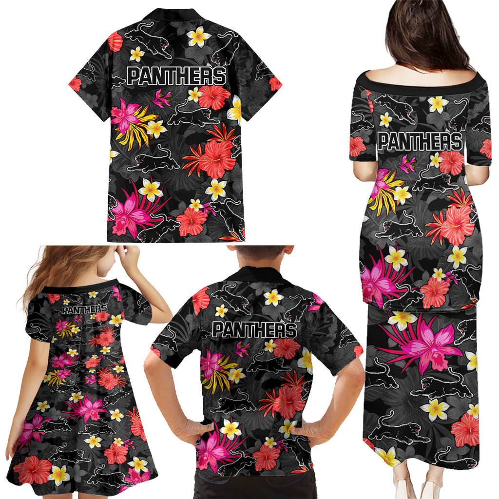 panthers-rugby-family-matching-puletasi-dress-and-hawaiian-shirt-beautiful-floral-pattern-spring-summer-vibe