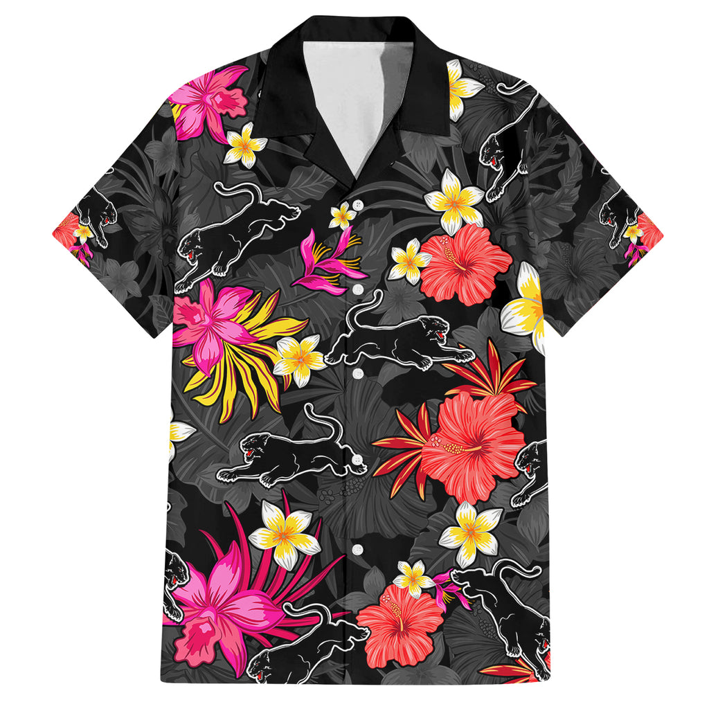 panthers-rugby-family-matching-puletasi-dress-and-hawaiian-shirt-beautiful-floral-pattern-spring-summer-vibe