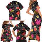 panthers-rugby-family-matching-short-sleeve-bodycon-dress-and-hawaiian-shirt-beautiful-floral-pattern-spring-summer-vibe