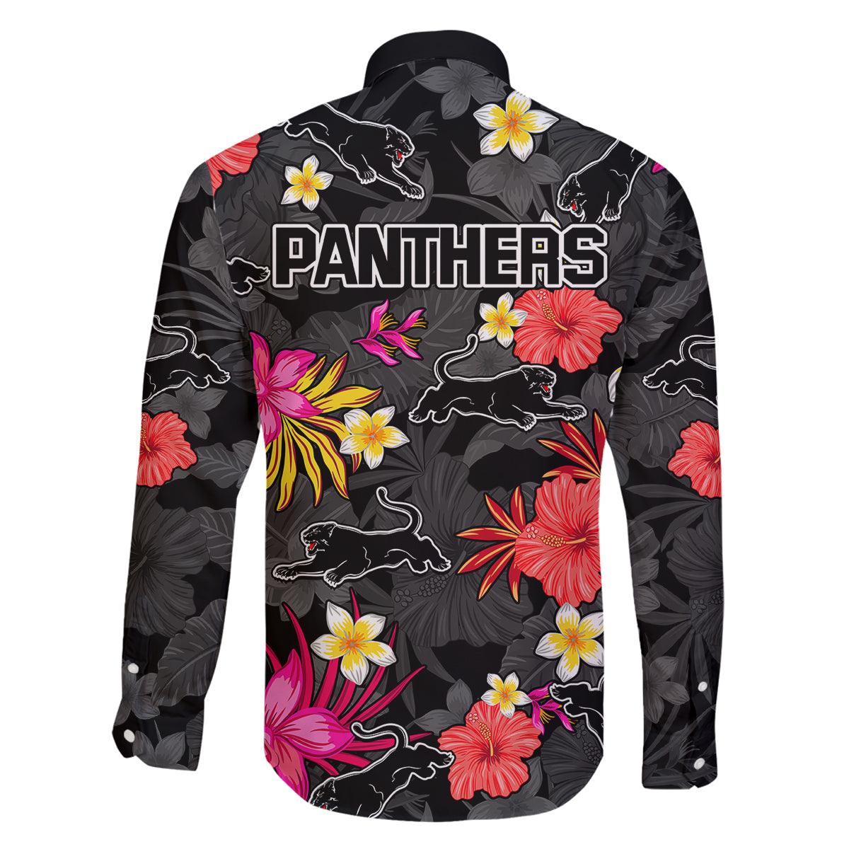 panthers-rugby-family-matching-short-sleeve-bodycon-dress-and-hawaiian-shirt-beautiful-floral-pattern-spring-summer-vibe