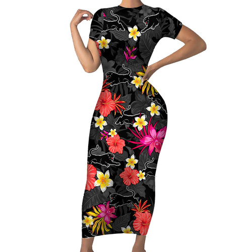 panthers-rugby-family-matching-short-sleeve-bodycon-dress-and-hawaiian-shirt-beautiful-floral-pattern-spring-summer-vibe