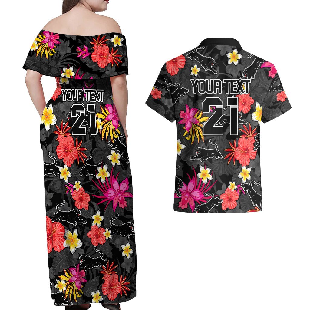 custom-panthers-rugby-couples-matching-off-shoulder-maxi-dress-and-hawaiian-shirt-beautiful-floral-pattern-spring-summer-vibe