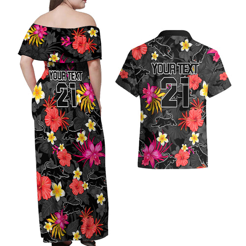 custom-panthers-rugby-couples-matching-off-shoulder-maxi-dress-and-hawaiian-shirt-beautiful-floral-pattern-spring-summer-vibe