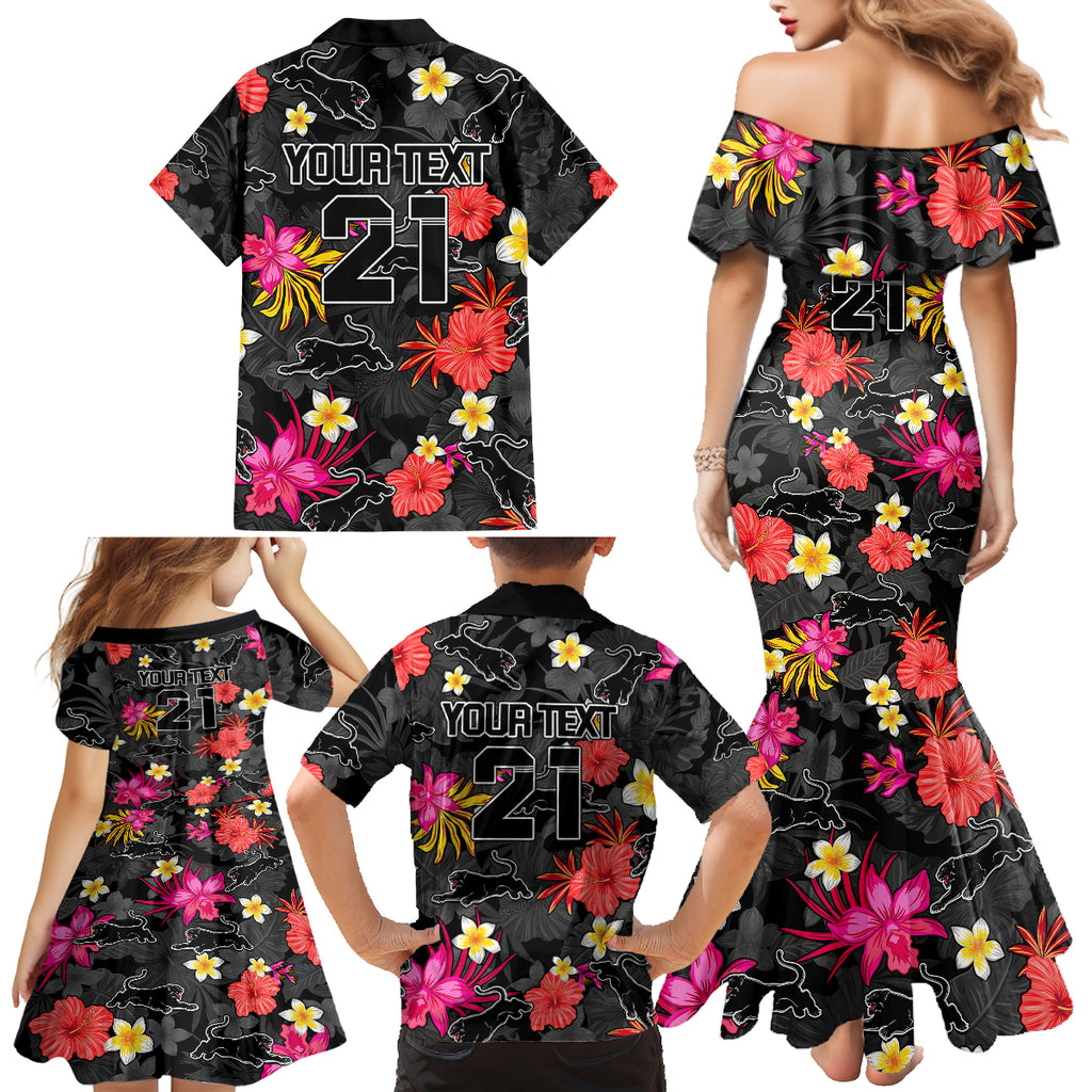 custom-panthers-rugby-family-matching-mermaid-dress-and-hawaiian-shirt-beautiful-floral-pattern-spring-summer-vibe