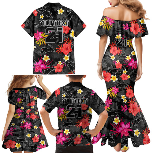 custom-panthers-rugby-family-matching-mermaid-dress-and-hawaiian-shirt-beautiful-floral-pattern-spring-summer-vibe
