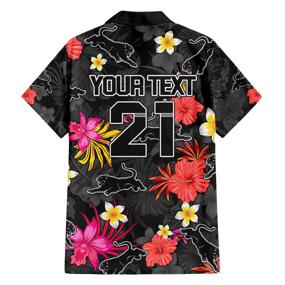 custom-panthers-rugby-family-matching-off-shoulder-long-sleeve-dress-and-hawaiian-shirt-beautiful-floral-pattern-spring-summer-vibe