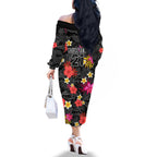 custom-panthers-rugby-family-matching-off-shoulder-long-sleeve-dress-and-hawaiian-shirt-beautiful-floral-pattern-spring-summer-vibe