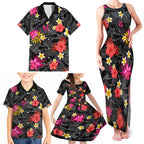 custom-panthers-rugby-family-matching-tank-maxi-dress-and-hawaiian-shirt-beautiful-floral-pattern-spring-summer-vibe