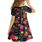 custom-panthers-rugby-kid-short-sleeve-dress-beautiful-floral-pattern-spring-summer-vibe