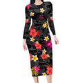 custom-panthers-rugby-long-sleeve-bodycon-dress-beautiful-floral-pattern-spring-summer-vibe