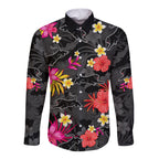 custom-panthers-rugby-long-sleeve-button-shirt-beautiful-floral-pattern-spring-summer-vibe