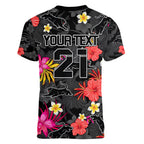 custom-panthers-rugby-women-v-neck-t-shirt-beautiful-floral-pattern-spring-summer-vibe