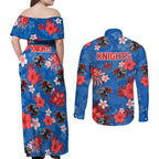 knights-rugby-couples-matching-off-shoulder-maxi-dress-and-long-sleeve-button-shirts-beautiful-floral-pattern-spring-summer-vibe