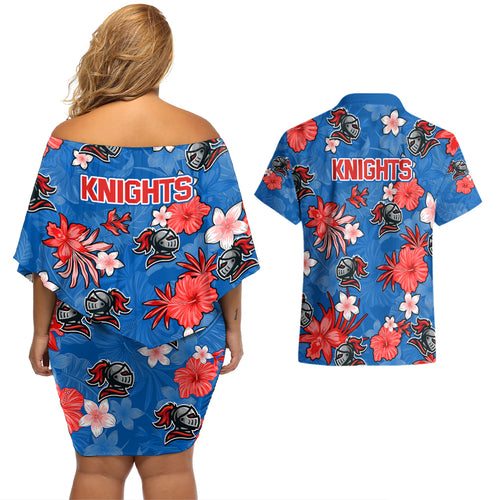 knights-rugby-couples-matching-off-shoulder-short-dress-and-hawaiian-shirt-beautiful-floral-pattern-spring-summer-vibe