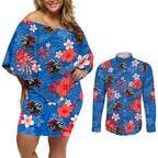 knights-rugby-couples-matching-off-shoulder-short-dress-and-long-sleeve-button-shirts-beautiful-floral-pattern-spring-summer-vibe