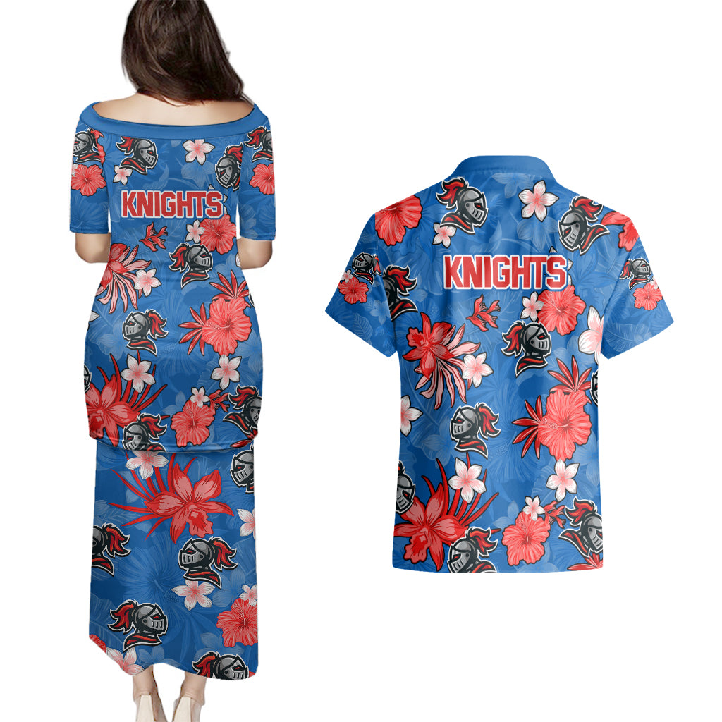 knights-rugby-couples-matching-puletasi-dress-and-hawaiian-shirt-beautiful-floral-pattern-spring-summer-vibe