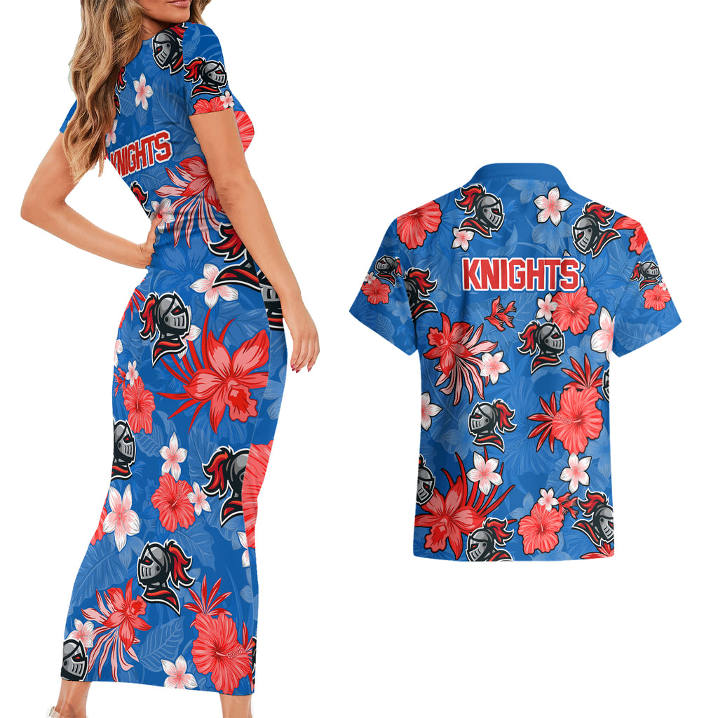 knights-rugby-couples-matching-short-sleeve-bodycon-dress-and-hawaiian-shirt-beautiful-floral-pattern-spring-summer-vibe