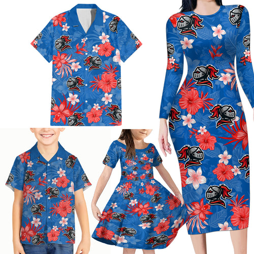 knights-rugby-family-matching-long-sleeve-bodycon-dress-and-hawaiian-shirt-beautiful-floral-pattern-spring-summer-vibe