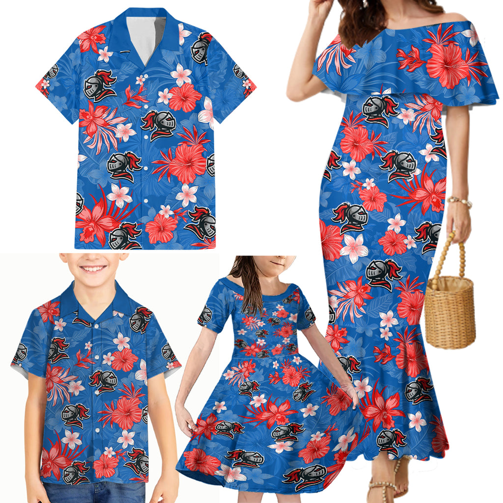 knights-rugby-family-matching-mermaid-dress-and-hawaiian-shirt-beautiful-floral-pattern-spring-summer-vibe