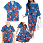knights-rugby-family-matching-off-shoulder-long-sleeve-dress-and-hawaiian-shirt-beautiful-floral-pattern-spring-summer-vibe