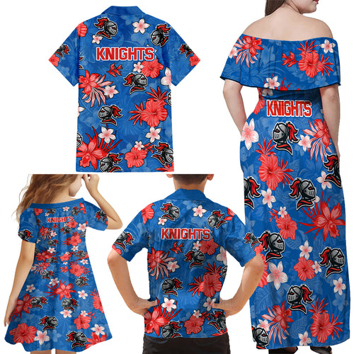 knights-rugby-family-matching-off-shoulder-maxi-dress-and-hawaiian-shirt-beautiful-floral-pattern-spring-summer-vibe