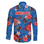 knights-rugby-family-matching-off-shoulder-maxi-dress-and-hawaiian-shirt-beautiful-floral-pattern-spring-summer-vibe