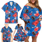 knights-rugby-family-matching-off-shoulder-short-dress-and-hawaiian-shirt-beautiful-floral-pattern-spring-summer-vibe