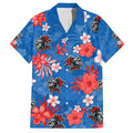 knights-rugby-family-matching-off-shoulder-short-dress-and-hawaiian-shirt-beautiful-floral-pattern-spring-summer-vibe