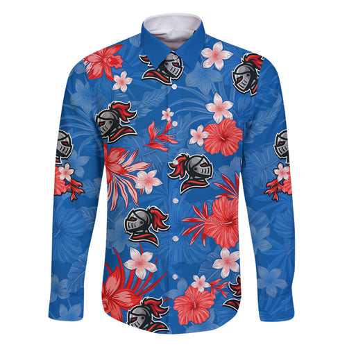 knights-rugby-family-matching-off-shoulder-short-dress-and-hawaiian-shirt-beautiful-floral-pattern-spring-summer-vibe