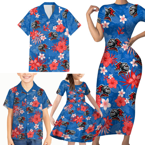 knights-rugby-family-matching-short-sleeve-bodycon-dress-and-hawaiian-shirt-beautiful-floral-pattern-spring-summer-vibe