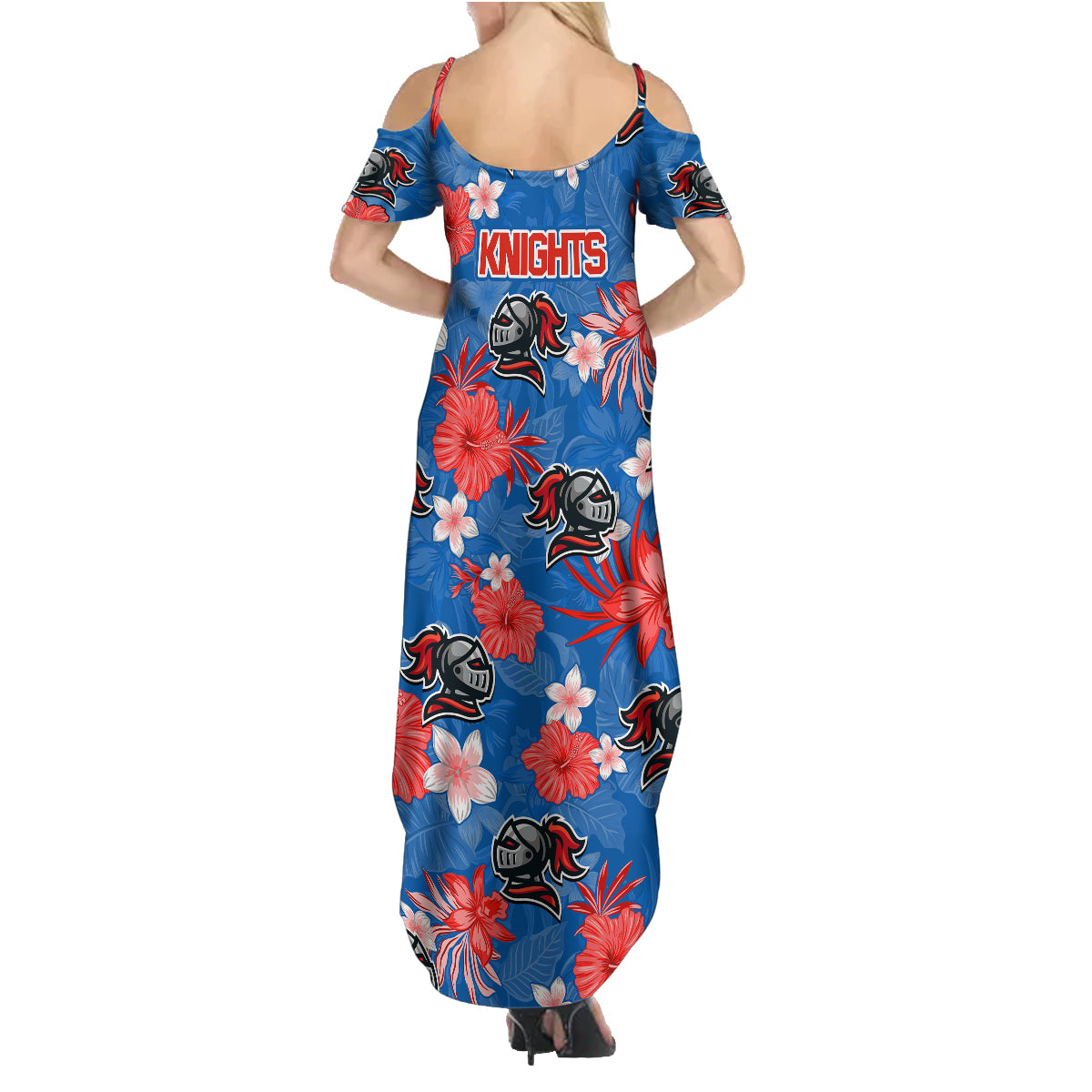 knights-rugby-family-matching-summer-maxi-dress-and-hawaiian-shirt-beautiful-floral-pattern-spring-summer-vibe