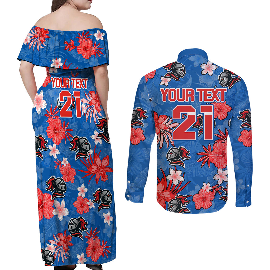 custom-knights-rugby-couples-matching-off-shoulder-maxi-dress-and-long-sleeve-button-shirts-beautiful-floral-pattern-spring-summer-vibe