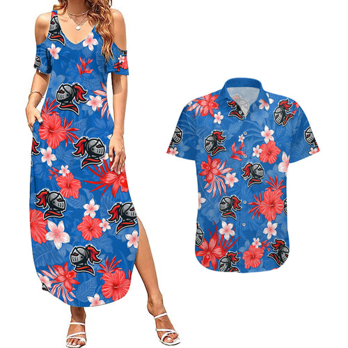 custom-knights-rugby-couples-matching-summer-maxi-dress-and-hawaiian-shirt-beautiful-floral-pattern-spring-summer-vibe