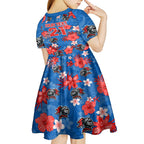 custom-knights-rugby-kid-short-sleeve-dress-beautiful-floral-pattern-spring-summer-vibe