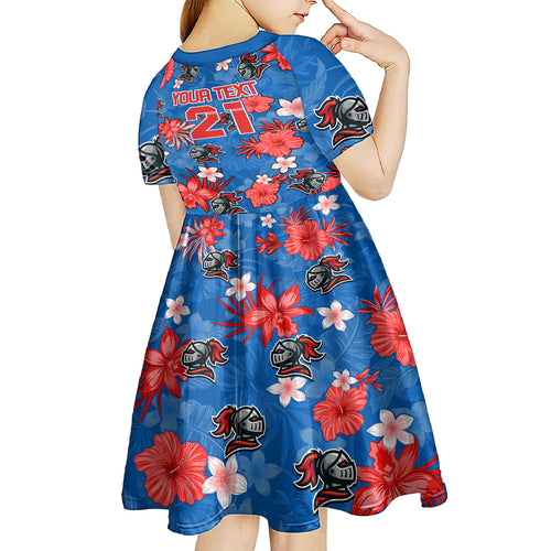 custom-knights-rugby-kid-short-sleeve-dress-beautiful-floral-pattern-spring-summer-vibe