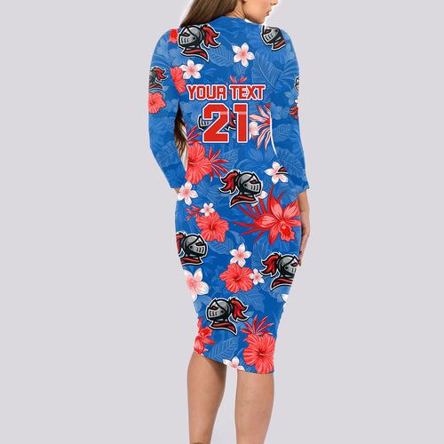 custom-knights-rugby-long-sleeve-bodycon-dress-beautiful-floral-pattern-spring-summer-vibe