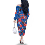 custom-knights-rugby-off-the-shoulder-long-sleeve-dress-beautiful-floral-pattern-spring-summer-vibe
