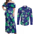warriors-rugby-couples-matching-off-shoulder-maxi-dress-and-long-sleeve-button-shirts-beautiful-floral-pattern-spring-summer-vibe