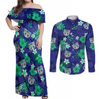 warriors-rugby-couples-matching-off-shoulder-maxi-dress-and-long-sleeve-button-shirts-beautiful-floral-pattern-spring-summer-vibe