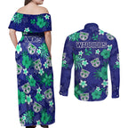 warriors-rugby-couples-matching-off-shoulder-maxi-dress-and-long-sleeve-button-shirts-beautiful-floral-pattern-spring-summer-vibe
