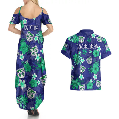 warriors-rugby-couples-matching-summer-maxi-dress-and-hawaiian-shirt-beautiful-floral-pattern-spring-summer-vibe