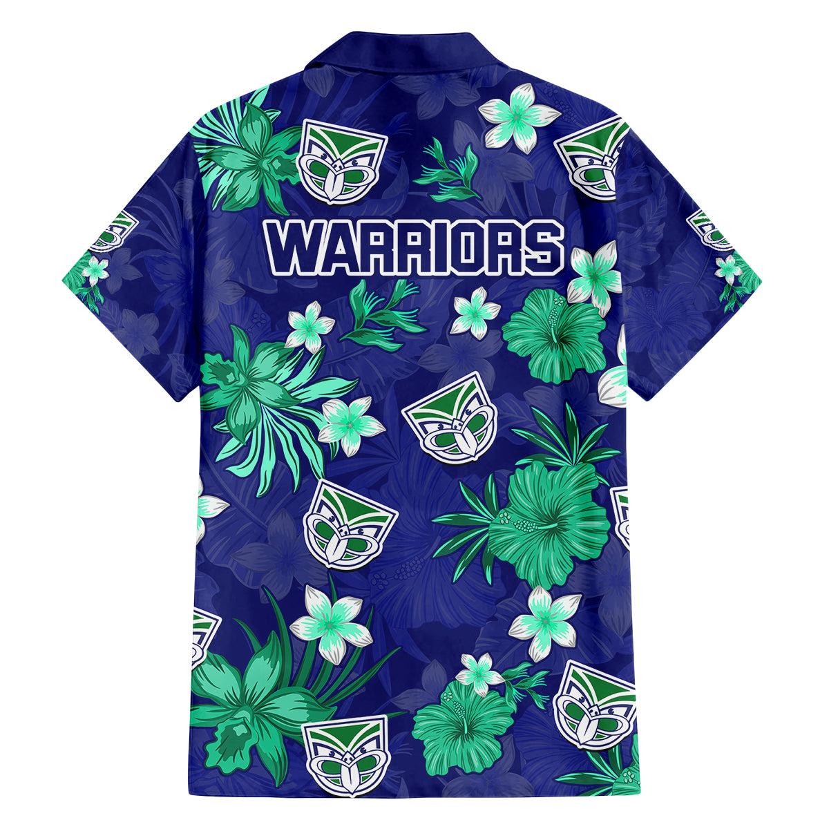 warriors-rugby-family-matching-off-shoulder-short-dress-and-hawaiian-shirt-beautiful-floral-pattern-spring-summer-vibe