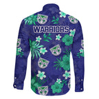 warriors-rugby-family-matching-off-shoulder-short-dress-and-hawaiian-shirt-beautiful-floral-pattern-spring-summer-vibe