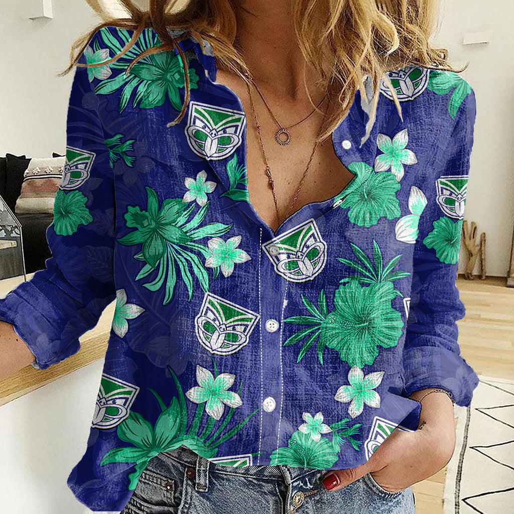 warriors-rugby-women-casual-shirt-beautiful-floral-pattern-spring-summer-vibe