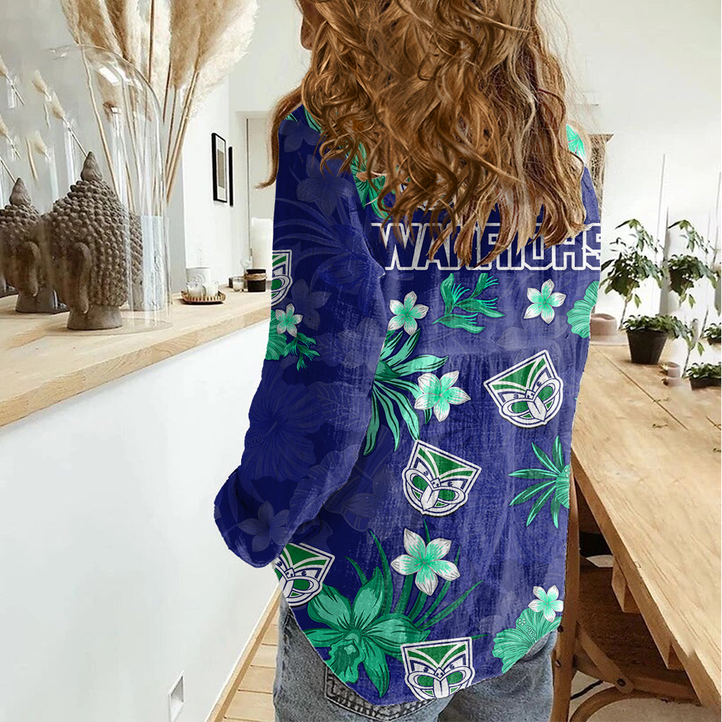 warriors-rugby-women-casual-shirt-beautiful-floral-pattern-spring-summer-vibe