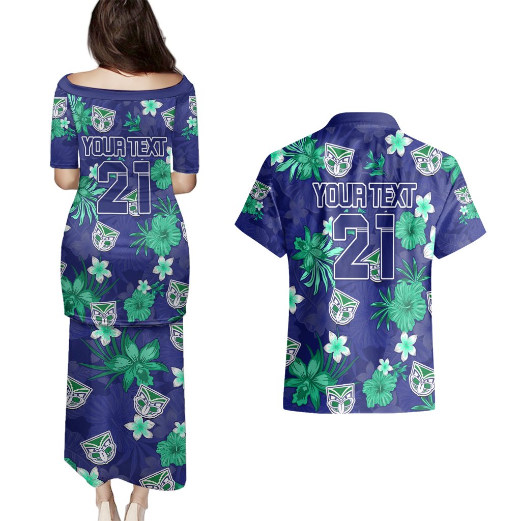 custom-warriors-rugby-couples-matching-puletasi-dress-and-hawaiian-shirt-beautiful-floral-pattern-spring-summer-vibe
