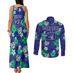 custom-warriors-rugby-couples-matching-tank-maxi-dress-and-long-sleeve-button-shirts-beautiful-floral-pattern-spring-summer-vibe