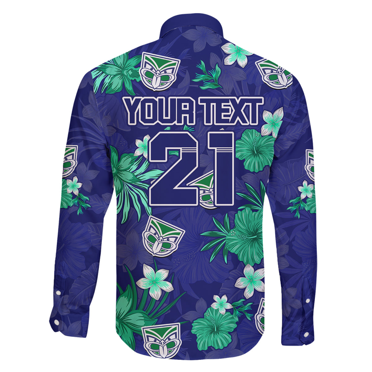 custom-warriors-rugby-family-matching-off-shoulder-short-dress-and-hawaiian-shirt-beautiful-floral-pattern-spring-summer-vibe